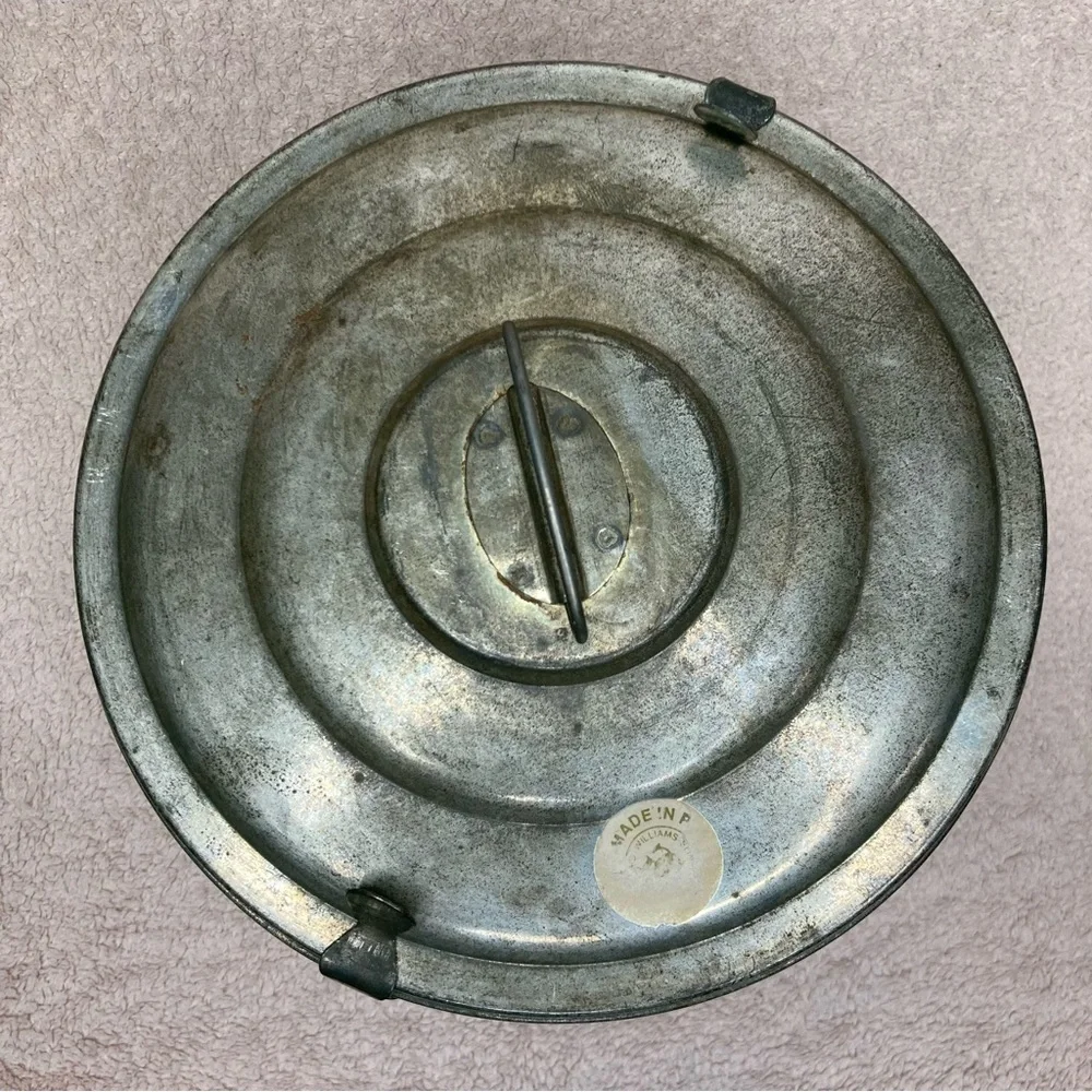 Antique 1920s Steamed Pudding Pudding/Cake Mold Lid Vintage VTG Retro Primitive